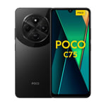 Xiaomi POCO C75 4G Black-Smartphone 8+256GB, 2.0GHz, Immersive 6.88" display, Massive 5160mAh battery, Clear 50MP AI dual camera, Powerful octa-core processor (UK Version + 2 Years Warranty)