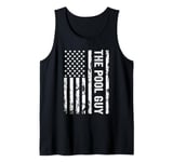 The Pool Guy USA American Flag Patriotic 4th Of July Tank Top