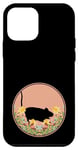 Coque pour iPhone 12 mini Souris - Souris rongeur animal de compagnie Fleur florale