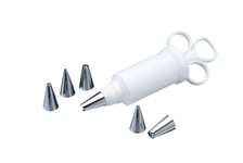 KitchenCraft Icing Syringe With Stainless Steel Nozzles