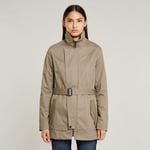 Short Trench Coat - Beige - Women