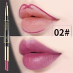 1pc Lipstick Pen Lip Liner Pencil Double Ended 02