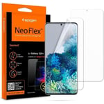 Spigen 2-pack Samsung Galaxy S20 Plus skärmskydd [NeoFlex] Kompatibel med ultraljudssensor, maximal täckning, TPU