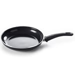 GreenChef Diamond GreenChef Soft Grip Poêle à Frire Antiadhésive 28cm sans PFAS, Induction, Noir