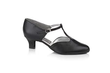 Freed of London Moonstone, Chaussure de Danse Femme, Black, 24 EU Wide