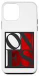 Coque pour iPhone 12 mini Rouge One Of Them Ones Couleur rouge Graphique blanc