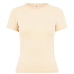 Levis womens t-shirt ribbed sunrise stripped Size 10 Small RRP£27 yellow new+tag