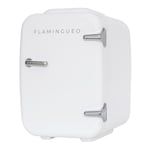 Flamingueo Mini Frigo - Petit Frigo 4L, Mini Frigo de Chambre, Frigo 12V/220V, Fonction Chaud et Froid, Mini Frigo Skincare, Frigo Cosmetique