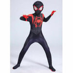 2023-Svart Spiderman-dräkt spelar den bästa presenten för barn - en svart black 130cm