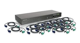 IOGEAR 16-Port USB PS/2 Combo KVM (GCS1716KITU)