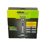 Gillette Labs 1 Razor Handle With 7 Cartridge Refills & Premium Magnetic Stand ✅