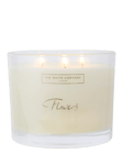 The White Company Flowers 3 Wick Scented Candle, 770g