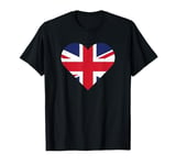 Union Jack British Flag Heart British Isles Men's Women's T-Shirt