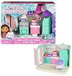 Gabby et la Maison Magique - Gabby Dollhouse - Playset La Cuisine De Petit Chou - 1 Figurine + Accessoires - Pièce Maison de Poupée - Dessin Animé Gabby Et La Maison Magique - Jouet Enfant 3 Ans et +