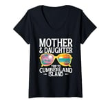 Womens Mother & Daughter Trip Summer Vacation Cumberland Island V-Neck T-Shirt