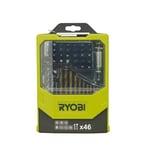 Ryobi RAK46MIX Borr-/Bitssats 46 delar