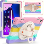 SKALO Lenovo Tab M10 (Gen 3) Extra Shockproof Armor Iskunkestävä kuori - Rainbow