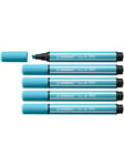 STABILO Pen 68 MAX - Felt-tip pen with thick chisel tip - azure blue