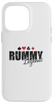 Coque pour iPhone 14 Pro Max Rummy Legend Hobby Jeu de cartes Romme