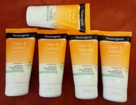 5x neutrogena clear &defend wash mask 150ml