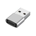 Adaptateur USB OTG Type C pour iPhone 12 13 Pro Max,2 pièces,chargeur OTG pour téléphones portables - Type A-2PCS Silver