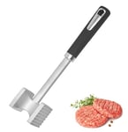 EHIOG Attendrisseur de Viande en INOX, 27 cm Marteau à Viande Double Face, attendrisseur de Viande Lavable au Lave-Vaisselle, attendrisseur d'escalope pour Steak, escalope, bœuf, Poulet, Porc