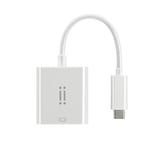 AIINO - Adaptateur USB-C vers VGA | Câble de 15 cm | Connectez vos Appareils aux Projecteurs, Télévisions & Moniteurs avec un Adaptateur VGA | Compatible avec MacBook | Accessoires MacBook - Blanc