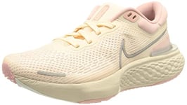 Nike Women's ZoomX Invincible Run Flyknit Sneaker, Guava Ice/Metallic Silver-Pink, 4.5 UK