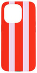 iPhone 15 Pro Pink and Red Stripes, Cherry Red, Preppy Aesthetic, Striped Case