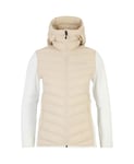 W Frost Down Hybrid Hood, M, SAND FOG/OFFWHITE/