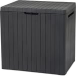 Keter City Outdoor Storage Box Garden Furniture 57.8 x 44 x 55 cm - Graphite