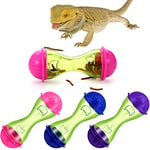 Kathfly Jouets Dragon Barbu (3 pièces) – Accessoires de Balle d'enrichissement pour Reptiles, Jouets Alimentaires, Design Transparent, décoration d'aquarium pour Animaux de Compagnie, lézard, Gecko,