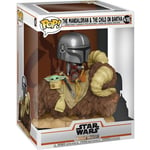 Funko POP! Deluxe Star Wars - Mando on Bantha with Child in Bag Toy Figure (17.1 cm)