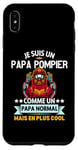 Coque pour iPhone XS Max Je Suis Un Papa Pompier Drôle Cadeau Homme pompier