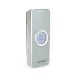 LLOYTRON® MIP System 3 Doorbell Accessory - Wireless Bell Push Transmitter - Replacement or Additional Bell Push for MIP System Chime Receiver - Battery Operated - 200m Wireless Range - B7831GR?Grey