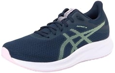 ASICS Women's Patriot 13 Sneaker, French Blue/Illuminate Yellow, 4 UK