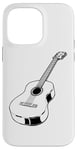 Coque pour iPhone 14 Pro Max Conception réaliste guitare acoustique pour les guitaristes