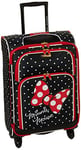 American Tourister Disney Softside Luggage with Spinner Wheels, Minnie Mouse Red Bow, Checked-Medium 21-Inch, Disney Softside Luggage with Spinner Wheels
