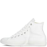 Converse Mixte Chuck Taylor CT A/s LTHR Hi Sneakers Basses, Blanc Monochrome, 53 EU