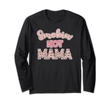 Smoking Hot Mama Cheetah Pattern Leopard Blush Pink Sexy Mom Long Sleeve T-Shirt