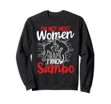 Sambo Women Russian Wrestler Female Sambo Wrestling Sweatshirt