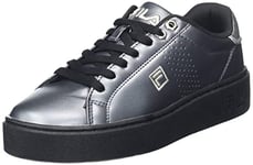 FILA Femme Crosscourt Altezza F Low WMN Basket, Black-Silver, 42 EU