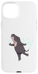 Coque pour iPhone 15 Plus Hippopotame pygmée dansant Animaux sauvages mignons