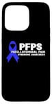 Coque pour iPhone 15 Pro Max Blue Ribbon PFPS Sensibilisation au syndrome de douleur fémorale rotulienne