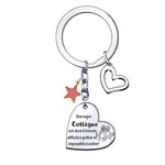 MNBVBV Cadeau Collègue Porte Clef Collègue Cadeau Depart Collegue de Travail Femme Porte Clés Personnalisé Idee Cadeau Meilleur Amie Cadeau pour Une Amie Cadeau Anniversaire Femme Homme