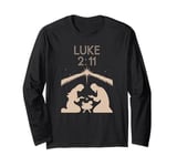 Jesus is The Reason for the Season Shirt Luke 2-11 Christmas Long Sleeve T-Shirt