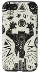 Coque pour iPhone SE (2020) / 7 / 8 Encre Marvel Black Panther Wakanda Forever