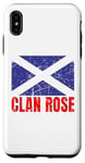 Coque pour iPhone XS Max Clan Rose Tartan Nom de famille écossais Scotland Pride