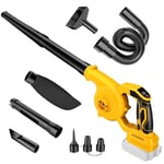 WingFly Cordless Leaf Blower for Dewalt 18 V, 20 V Battery, Electric Handheld Blower Adjustable Speed for Cleaning Leaves, Dust Removal, Air Speed 98 m/s, No Batteries