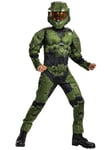 Master Chief Halo Infinite Muscle Army Video Games Child Boys Costume M